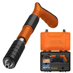 Порохо-пневматичний цвяхозабивний пістолет для роботи з пороховими зарядами