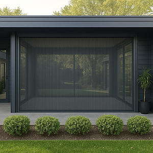 Москітна сітка-плісе для панорамного скління