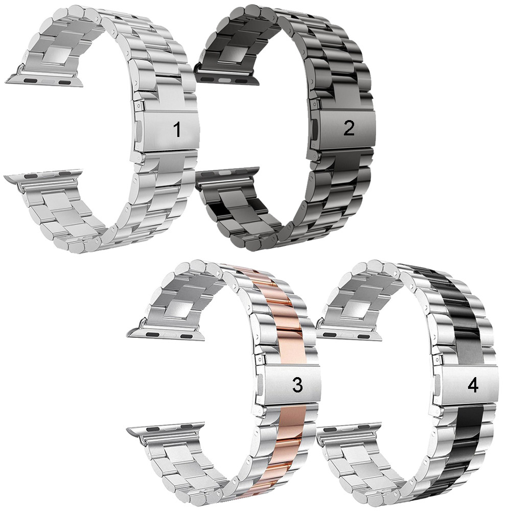 Металевий (3 ланки) браслет для Apple Watch 41 / 40 / 38 mm