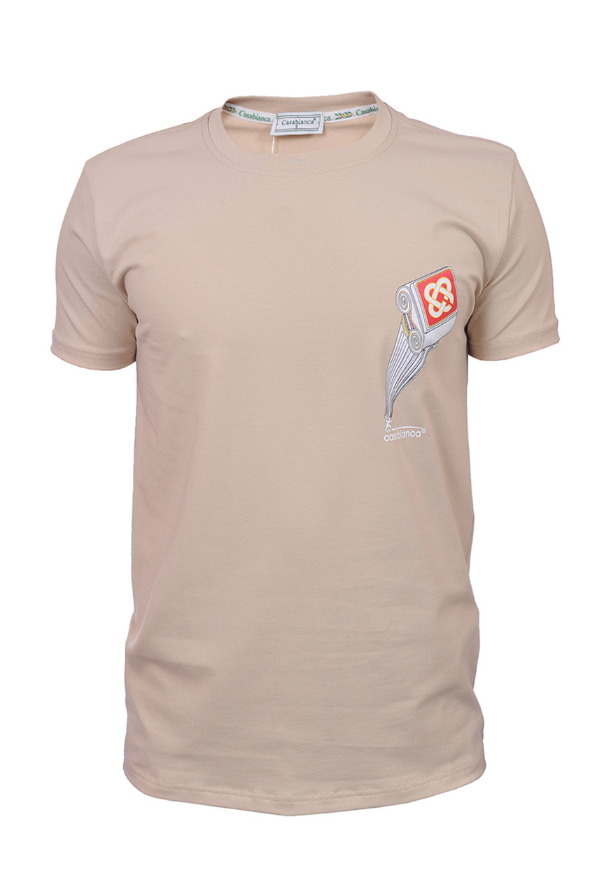 Футболка чоловіча Casablanca 25-25Y-08402 бежева