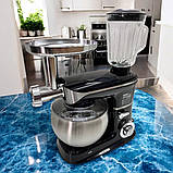 Багатофункціональний кухонний комбайн 7в1 Zepline 4200 Вт з функцією тістоміса 7 л і м'ясорубкою, фото 3