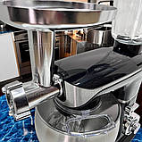 Багатофункціональний кухонний комбайн 7в1 Zepline 4200 Вт з функцією тістоміса 7 л і м'ясорубкою, фото 5