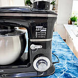 Багатофункціональний кухонний комбайн 7в1 Zepline 4200 Вт з функцією тістоміса 7 л і м'ясорубкою, фото 6