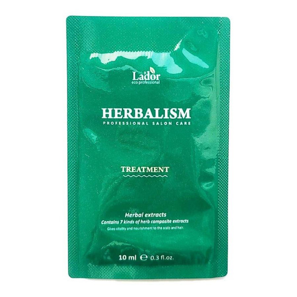 Трав'яна маска для волосся з амінокислотами La'dor Herbalism Treatment 10 мл