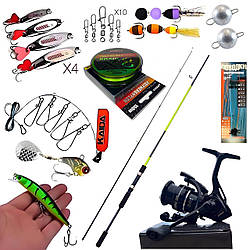 Спінінговий набір "Щукин син" (2.10m/3-12gr) на щуку, окуня, судака, жереха (осінь — весна)