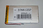 Універсальний акумулятор (АКБ, батарея) 3.7 V 4000mAh (3.7*66*125mm)