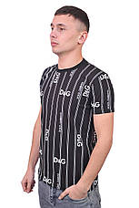 Футболка чоловіча Dolce & Gabbana 25-25Y-4004 чорна, фото 4