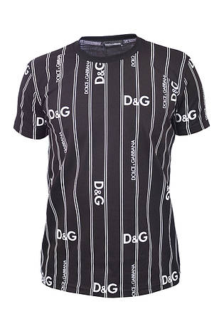 Футболка чоловіча Dolce & Gabbana 25-25Y-4004 чорна, фото 1