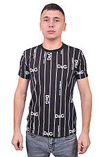Футболка чоловіча Dolce & Gabbana 25-25Y-4004 чорна, фото 3