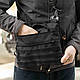Тактична сумка месенджер через плече Slim META Black барсетка чорна тканинна - фото 4 - id-p2569671933