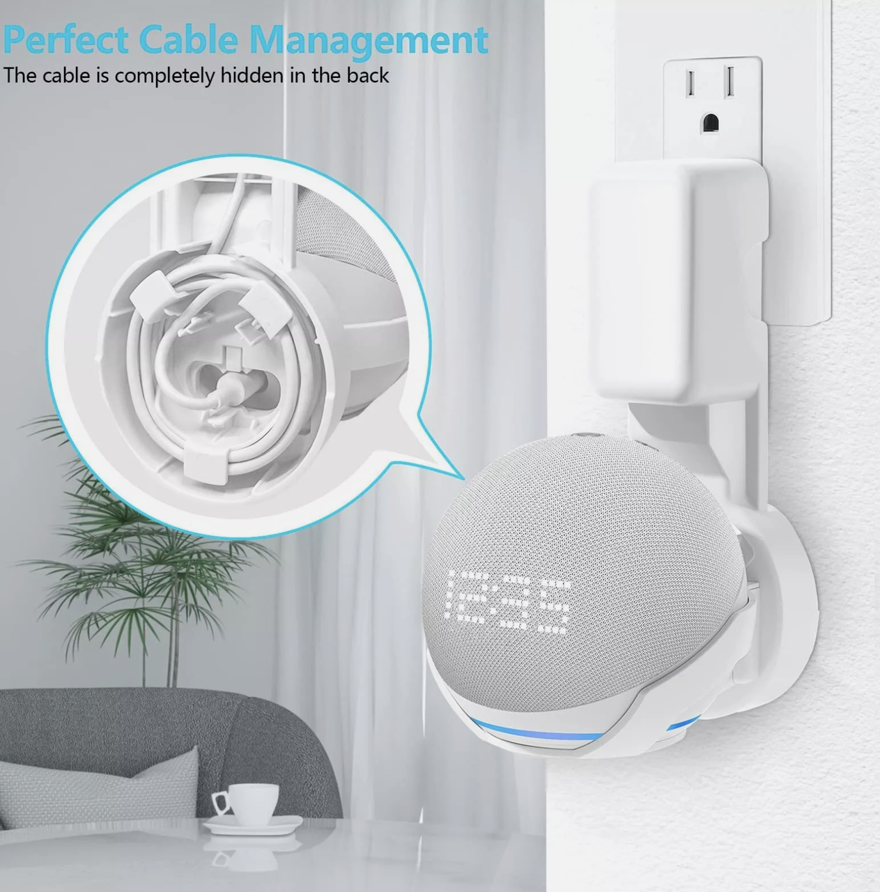 Кріплення на стіну для Dot 4/5 покоління колонок, Apple Homepod mini, фото 1