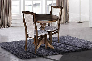 Стіл Чумак нерозкл (D=80), темн горіх