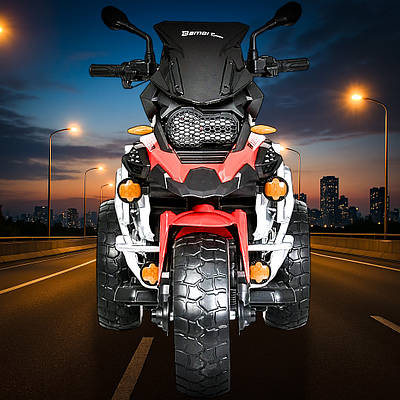 Крутий дитячий електромотоцикл байк для хлопчика від 3 років Триколісний ігровий мотоцикл Музика Колеса EVA 45W