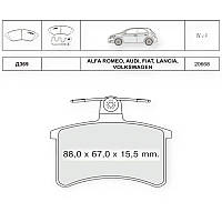 Колодки гальмівні Audi A6 (1994-1997), A4 (1994-1999), 100 (1982-1994) задні (система LUCAS) Dafmi-Intelli