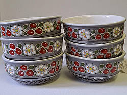 Миска "Вишенка" в сіренькому кольорі