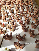 Фігурка керамічна котик "хвост пістолет"