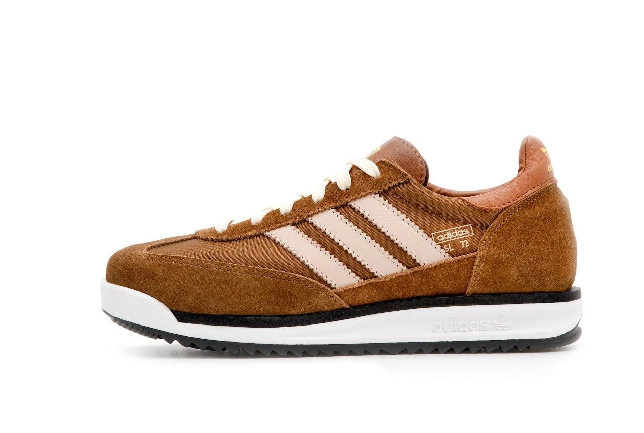 Кросівки чоловічі коричневі Adidas SL 72 Brown White (20664), фото 1
