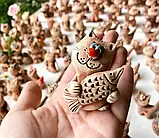 Фігурка керамічна "Котик з рибкою", фото 2