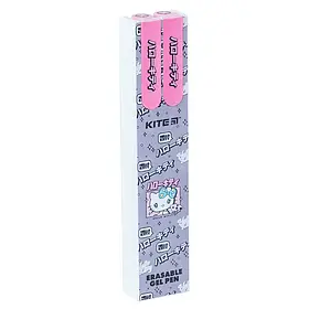 Ручка Kite гелева "пиши-стирай" Hello Kitty HK24-069-2, синя, 2 шт. у пеналі