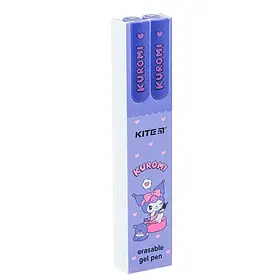 Ручка Kite гелева "пиши-стирай" Kuromi HK24-069-1, синя, 2 шт. у пеналі
