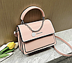 Сумка жіноча шкіряна через плече Femme Рожевий, фото 4