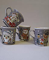 Чашка керамічна ручної роботи в сіренькому кольорі. Об'єм 150 мл , вартість 220 грн