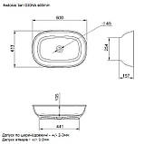 Умивальник накладний Redokss San DIONA 60cм, фото 6