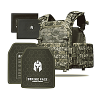 Бронежилет 6–го класу Striker pack MPS М8 PRO  + Бронеплити + балістичні пакети захист боків 1 класс ДСТУ Pixel mm14 (1081028-1-p)