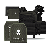 Бронежилет 6–го класу Striker pack MPS М8 PRO  + Бронеплити + балістичні пакети захист боків 1 класс ДСТУ Black (1081028-1-b) DS
