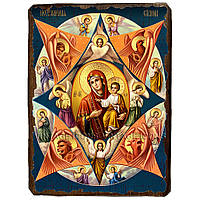 Икона Неопалимая Купина Пресвятой Богородицы ,икона на дереве 130х170 мм