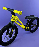 Велобіг Corso жовтий 14`` NL-71040 складна нейлонова рама, нейлонова вилка, надувні колеса 14’’, в коробці