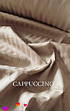 Полуторна постільна білизна із сатину золотистого колір, постільна Преміум класу, фото 5