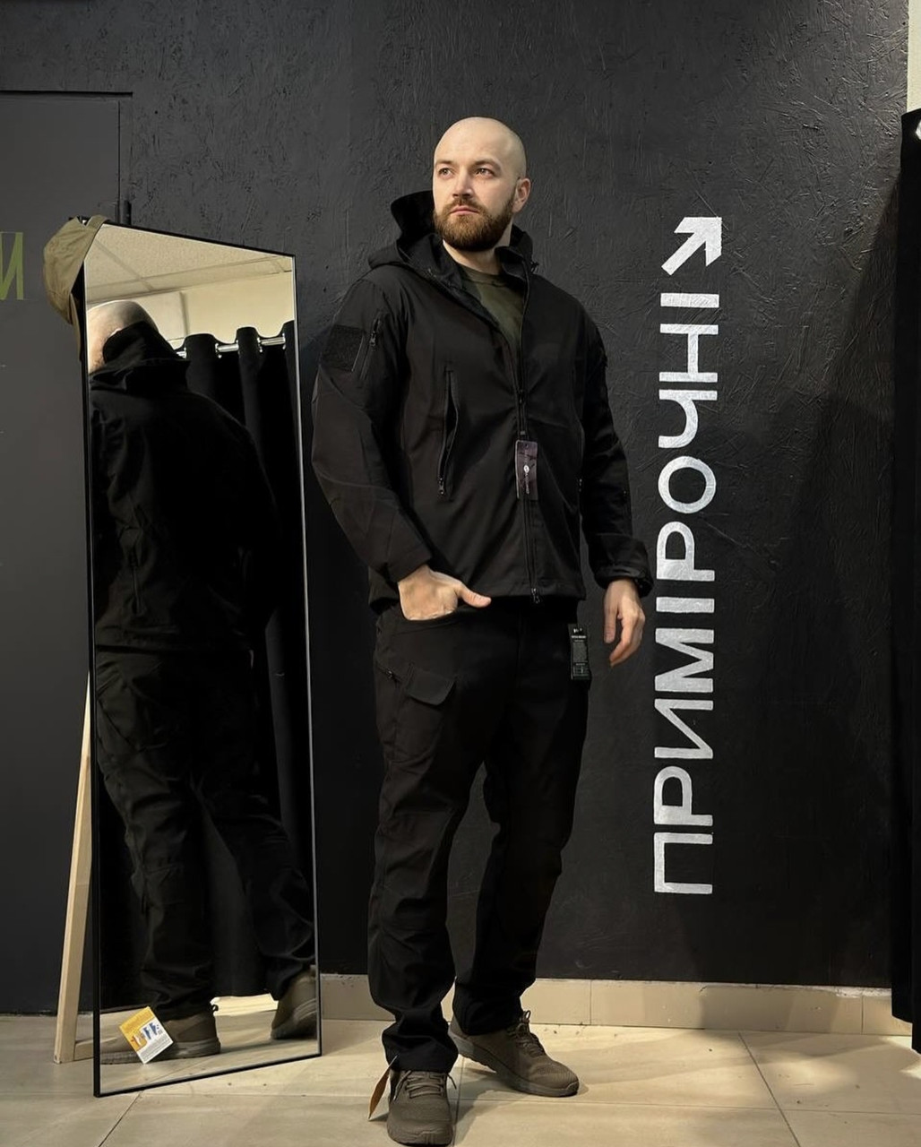 Костюм тактичний водостійкий весна літо Чорний Розмір M (23949)