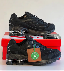 Чоловічі кросівки Nike Supreme Shox Ride 2 Black чорні Найк Супрім Шокс текстиль на балоні молодіжні весна осінь