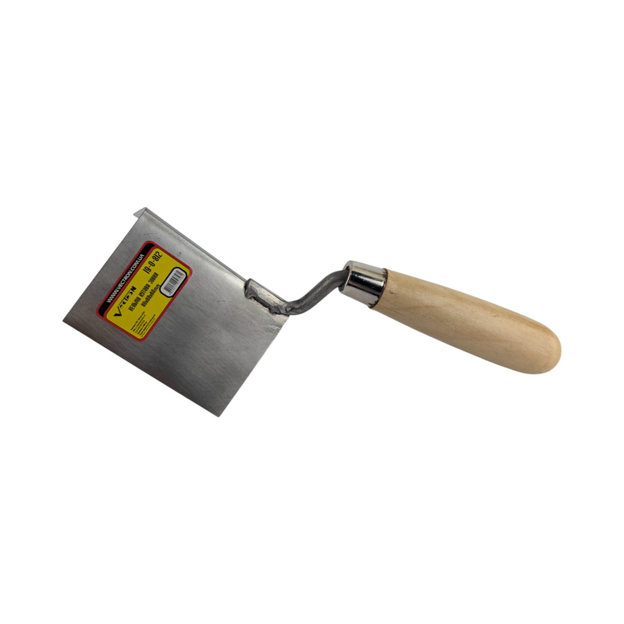 Кельма кутова внутрішня Vectron 80×60×60 мм (19-0-802), для обробки внутрішніх кутів, фото 1