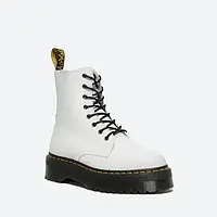 Urbanshop com ua Черевики Dr. Martens JADON SMOOTH WHITE LEATHER PLATFORM BOOTS 15265100 РОЗМІ ЗАПІДУЙТЕ
