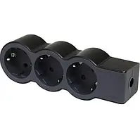 Колодка для мережевого фільтра Legrand Standard 3хSchuko Black (694574)