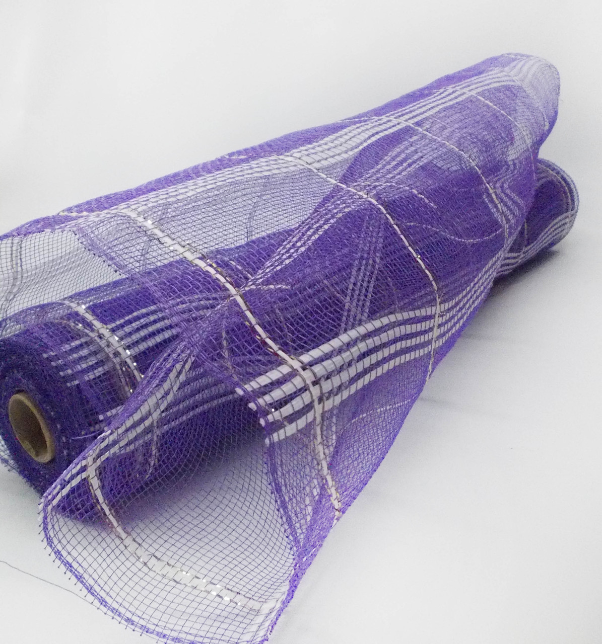 Сетка шотландка флористическая для упаковки фиолетовая - фото 1 - id-p42170310