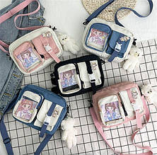 C 69884 Сумочка дитяча 2 відділи, 2 зовнішні кишені, у пакеті