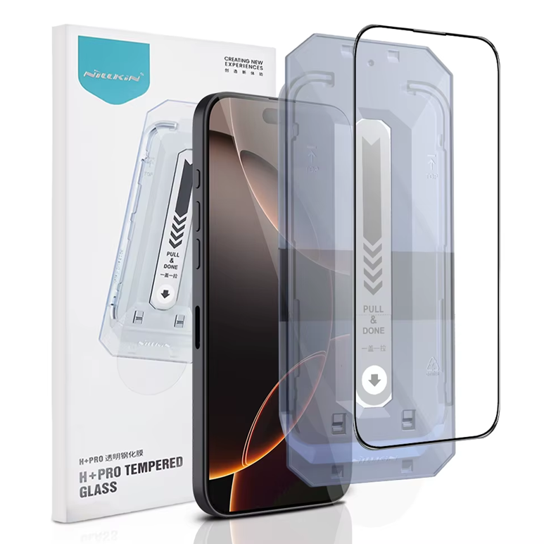 Захисне скло Nillkin Amazing CP+ PRO Full Glue для Apple iPhone 16 Pro 2024 Black (0.25 mm) з аплікатором