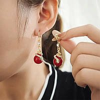 Біжутерія сережки зі зміїними перлами Жіноча біжутерія Набір біжутерії (Хитовий аксесуар)