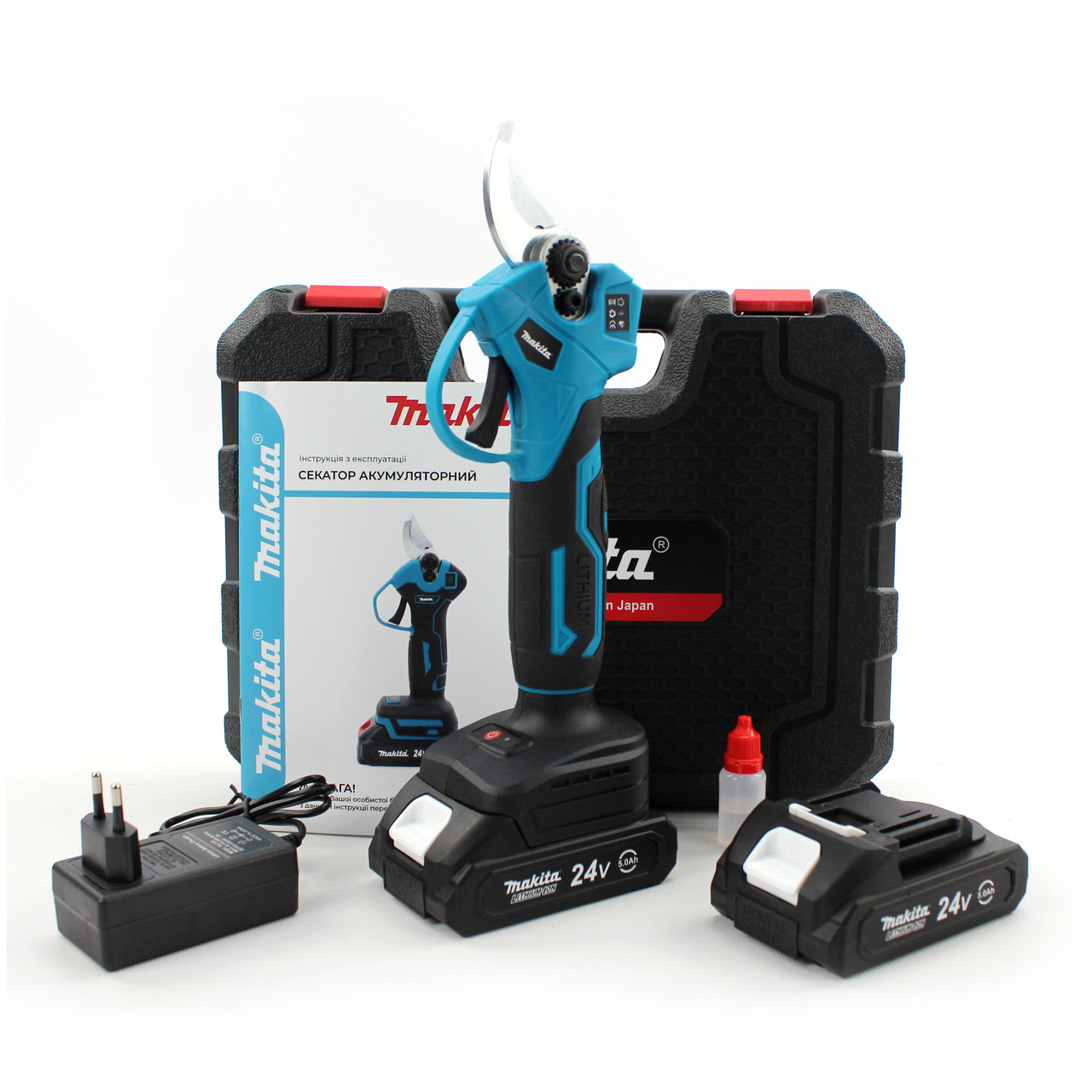 Акумуляторний секатор Makita DUP365 (24V, 5AH), АКБ секатор Макіта