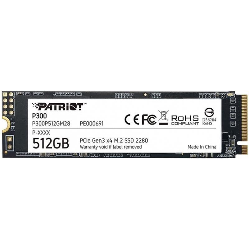 Жорсткий диск SSD: 512GB Patriot P300 M.2 2280 NAND 3D TLC (P300P512GM28)