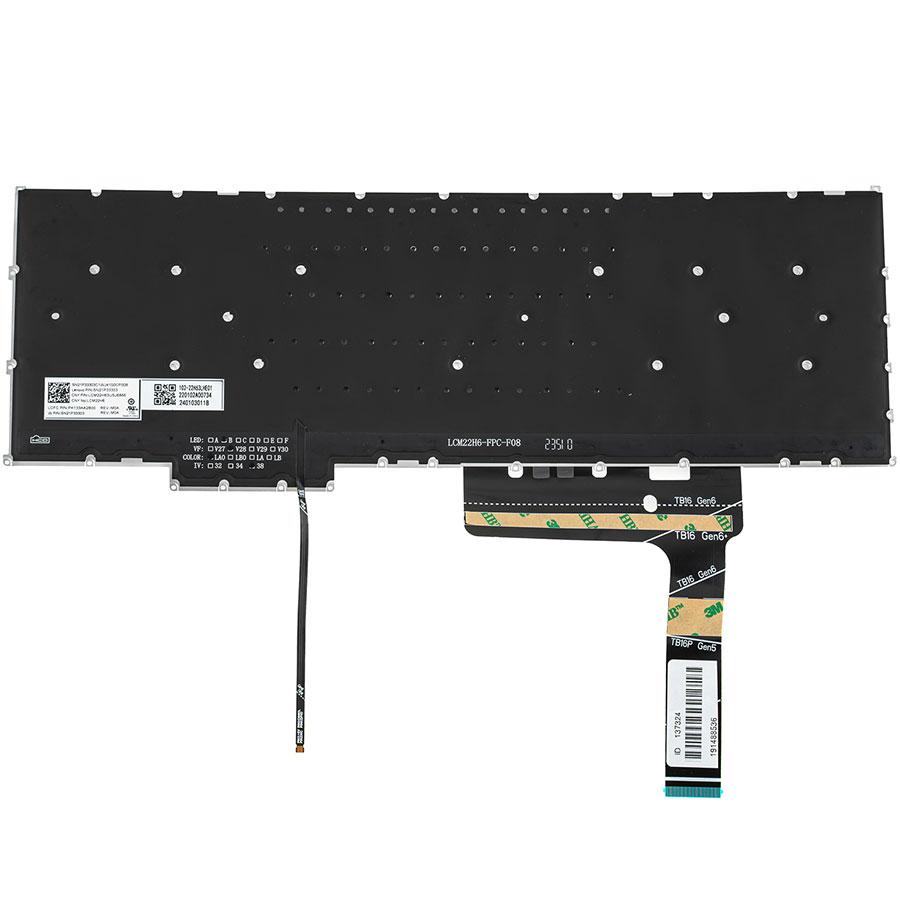 Клавіатура для ноутбука LENOVO (ThinkBook: 16p G4 IRH) rus, black, без кадру, підсвічування клавіш