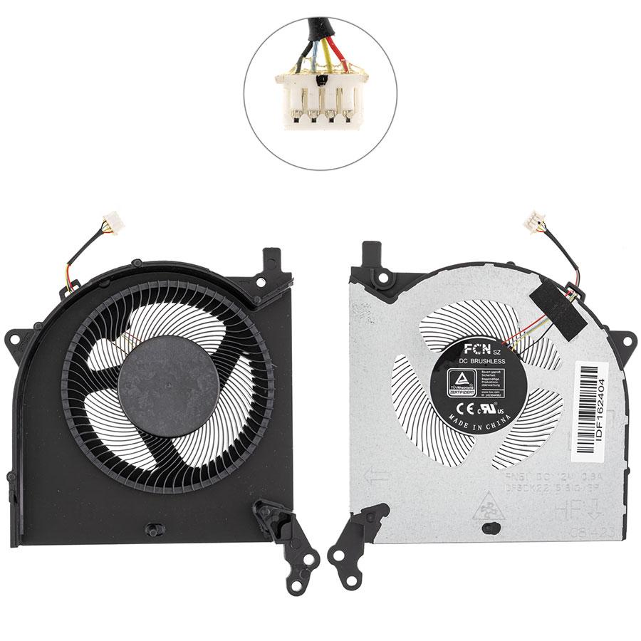 Оригінальний вентилятор 2шт для ноутбука LENOVO Legion 5-15ARH05H, 5P-15ARH05H 12V (GPU) (5H40S20132), фото 1