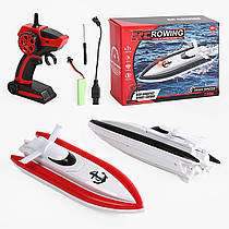 Катер на радіокеруванні JS 888-1 (36) 2 кольори, акумурятор 3.7 V, пульт 2.4 GHz, підсвічування, 2 мотори,