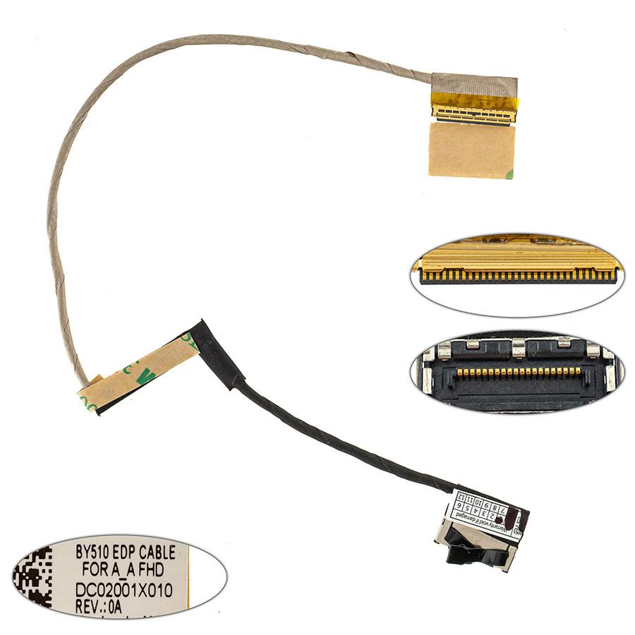 Шлейф матриці для ноутбука Lenovo (IdeaPad: Y700-15) 30pin 20pin LED (DC02001X010)1, фото 1