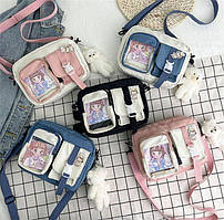 Сумочка дитяча 2 відділи, 2 зовнішні кишені, у пакеті