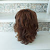 Перука довга з натурального волосся каскад каштановий мікс TRINA 14"- 4/30/27, фото 4