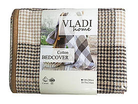 Покривало Vladi - N2 Franky коричневе 140*200 полуторне оптом